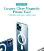 Coque magnétique et transparente en cristal rigide pour iPhone CWS