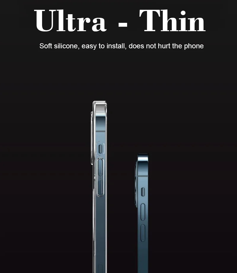 Coque magnétique et transparente en cristal rigide pour iPhone CWS